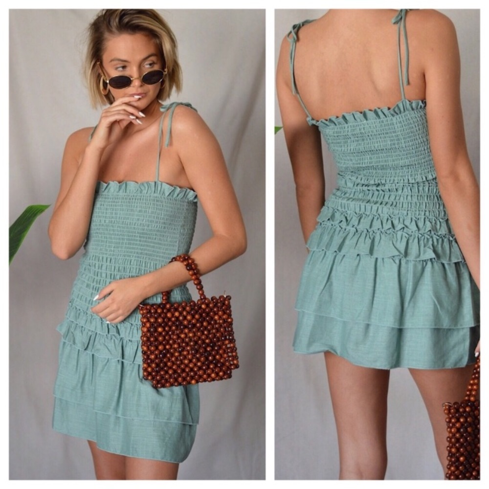 Smocked Ruffle Dress